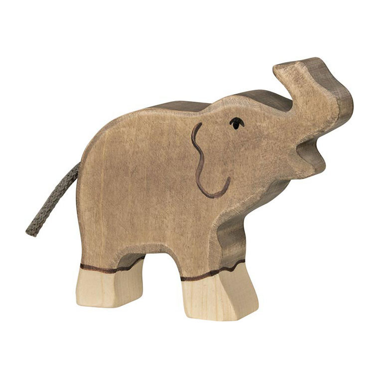 Holztiger olifant klein-Kiddeaus